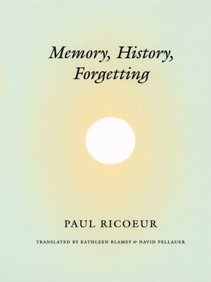 cover image of Memory, History, Forgetting